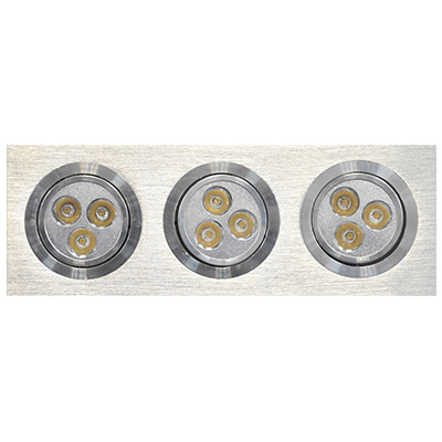 SPOT LED RECTANGLE  ENCASTRE  CE 3x(3x1) W 4500 K 1050203319