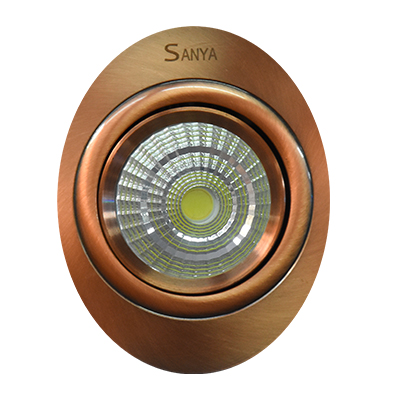 SPOT LED ROND ENCASTRE  7W 6000K 105*60mm CN739 BN