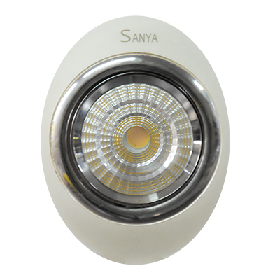 SPOT LED ROND ENCASTRE  7W 3000K ,105*60mm CN739 PLW+CR
