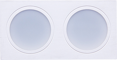 SPOT LED RECTAGLE ENCASTRE  7wX2 6000K,?220*113mm KJT00914200