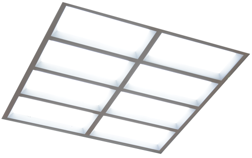 DALLE  LED  48W 590X590X50MM 6000K,pvc+alu KZM001606048