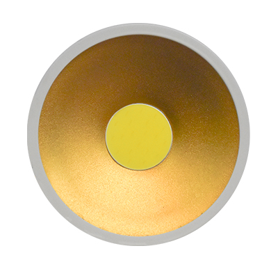 SPOT LED  ROND APPARENT 10w 6000K  110-240  144*50 RT00116 WT+GD
