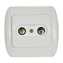 PRISE TV BLANC KG815TM MZ8824 AVEC BOITIER (DSTK -40%)