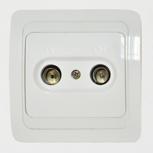 PRISE TV BLANC KG 815TM 10-16A 250V  MZ8814 AVEC BOITIER (DSTK)(40)