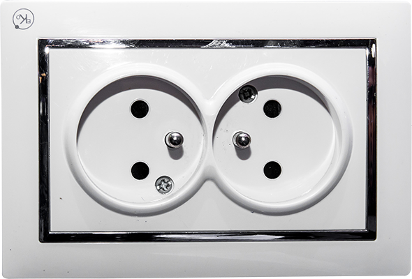 Prise murale encanstree dbl TSC-02 16 A 230V type francais 2P+T 1050300607