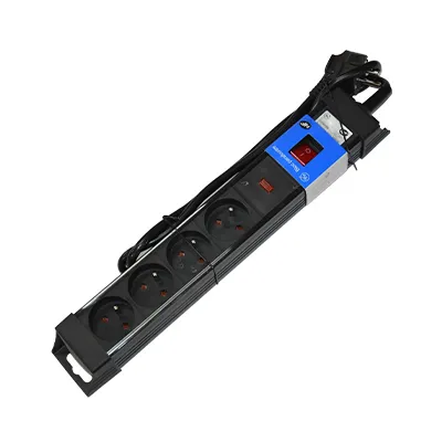  BLOC MULTIPRISE H05VV-F 3G 1.5 mm2 x 1.5 m 2P+T 16 A IP20 4PRISES 2100101044