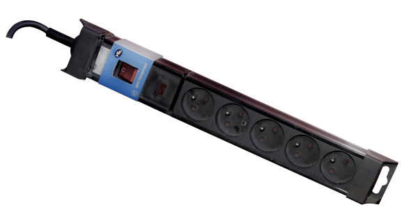  BLOC MULTIPRISE H05VV-F 3G 1.5 mm2 x 1.5 m 2P+T 16 A IP20 5PRISES 2100101045