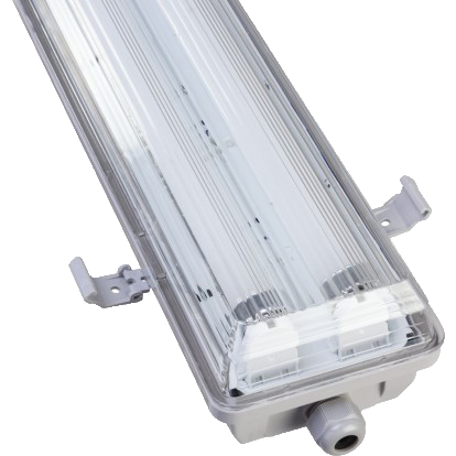 REGLETTE ETANCHE + LAMPE 0,60m 2 x 18 W 1050108053