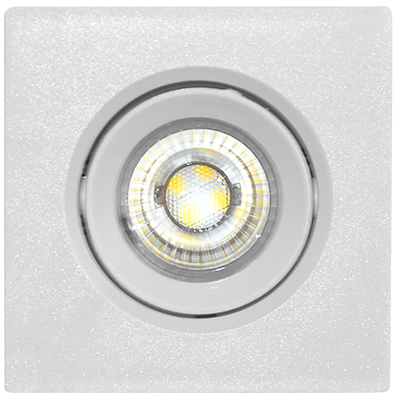 SPOT LED ORIENTABLE A ENCASTRER CARRE IP44 AC 85-265 V, 3 W, 6000 K 1050203565