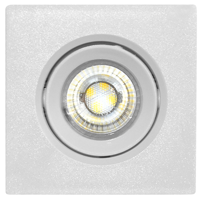 SPOT LED ORIENTABLE A ENCASTRER CARRE IP 44  AC 85-265 V, 5 W, 6000 K 1050203568