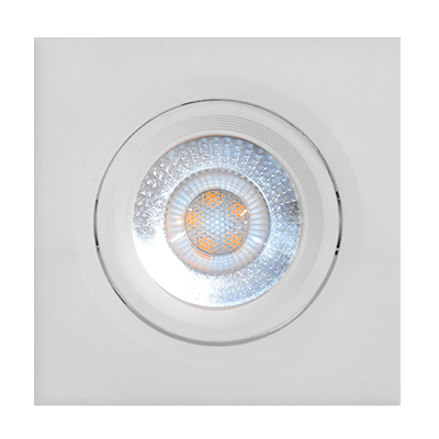 SPOT LED ORIENTABLE A ENCASTRER CARRE IP 44  AC 85-265 V, 7 W, 4500 K 1050203576