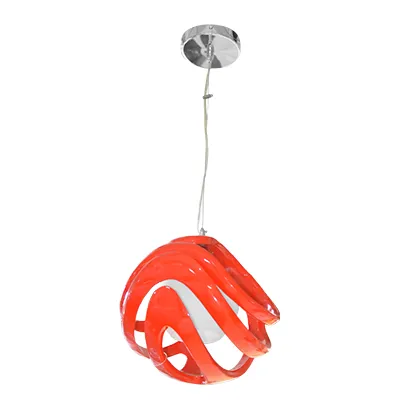 Plafonnier E27 rouge MD97784-1