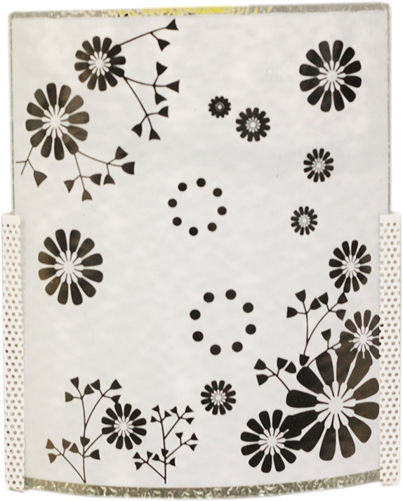 APPLIQUE E27*1 220V 50hz glass+iron W651C
