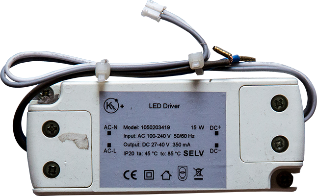 TRANSFORMATEUR DE LUMIERE LED POUR (1050203392-93) 1050203419
