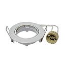 SPOT ENCASTRE ROND ALUMINIUM BLANC ∅84 1050203803 avec DOUILLE GU10 1050203808