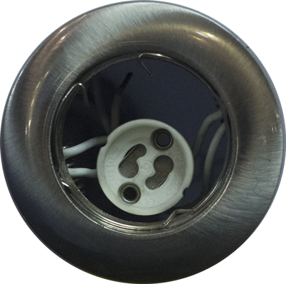 SPOT ENCASTRE ROND ∅ 80MM ALUMINUM NICKEL  1050203804 avec DOUILLE GU10 1050203808