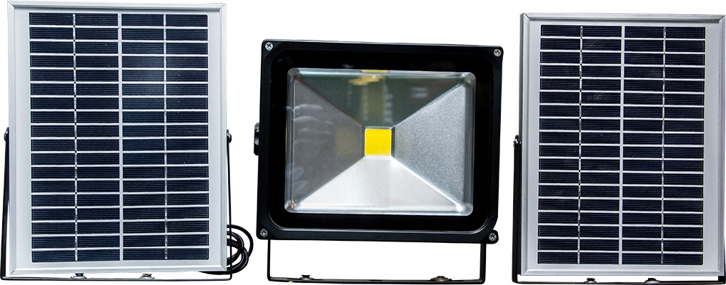 PROJECTEUR LED SOLAIRE  RECHARGEBBLE 30W 4000K GY-FR30P