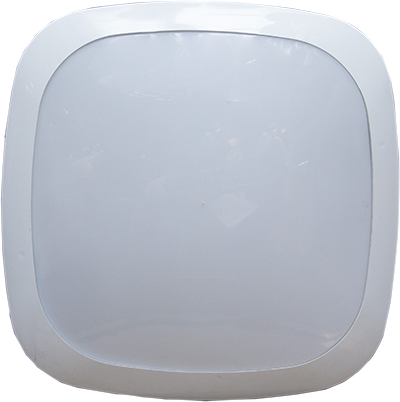 PLAFONNIER 280X280X80Mm 0822 2xE27 CADRE BLANC