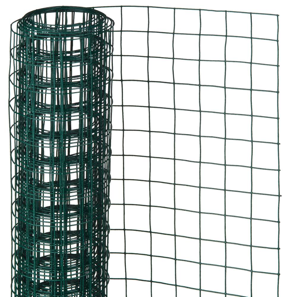 GRILLAGE ENROBE DE PVC VERT (H)1.5x(L)20m Ø2.2mm maille:100x75mm 3080305022
