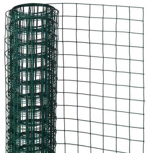 GRILLAGE ENROBE DE PVC VERT (H)1.5x(L)20 m Ø2.2 mm maille:100x50 mm 3080305021