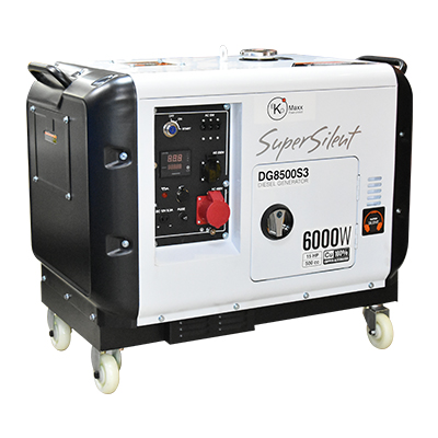 GROUPE DIESEL  DG8500S3 6.5KW/8.1KVA   400V/50HZ  (7m)74dB 15HP 170KG EKOMAXX 2010302150(CHN)