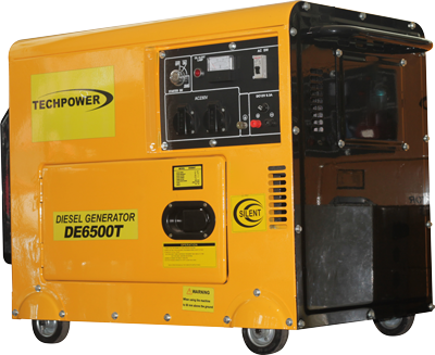 GROUPE DIESEL TECHPOWER DE-6500T3 4.5 kW TRIPHASE SANS ATS 2010302128  (CHN