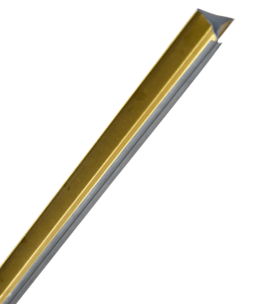 PORTEUR TRIANGLE ALU 3M  PLAFOND ALU COULEUR DORE