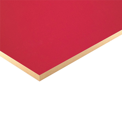 PLAQUE MELAMINE  DOUBLE FACE 1220x2440x18 mm SY009 bright red 1070600125