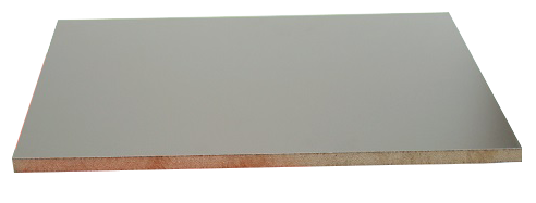 PLAQUE MDF  DOUBLE FACE  1220 x 2440 x 18 mm Light grey 1070600138