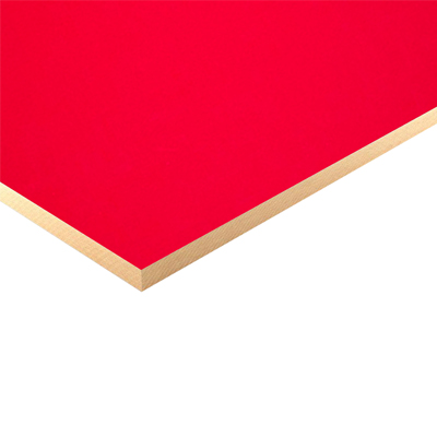 PLAQUE MELAMINE  DOUBLE FACE 2400 X 1800X 17MM S109 Red
