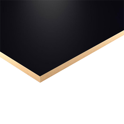 PLAQUE MELAMINE  DOUBLE FACE 2400 X 1800 X17MM S110 Black