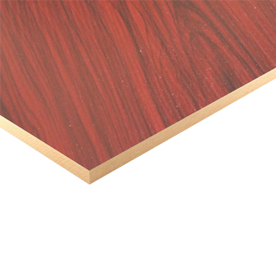PLAQUE MELAMINE DOUBLE FACE  18x1220x2440mm Red Walnut