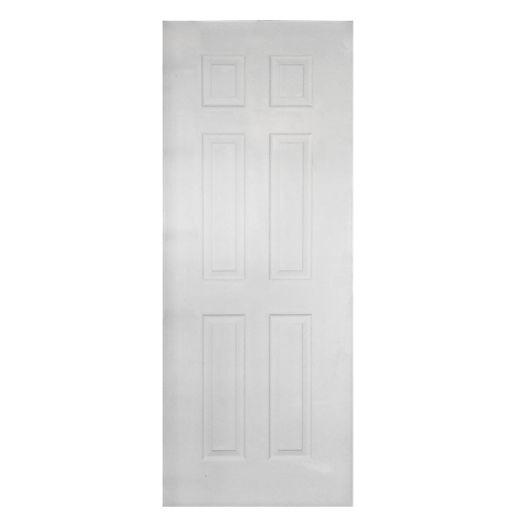 PORTE MDF BLANC 2010x800x40mm 6 PANNEL JHK-006 12,7 KG