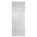 PORTE MDF BLANC 2010x800x40mm 6 PANNEL JHK-006 12,7 KG