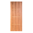 PORTE MDF 2000x800 mm Horizontal trio COULEUR SAPELI SANS BATI MD01228
