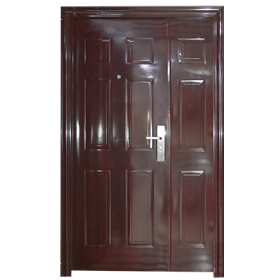 PORTE MET OUVERTURE DROITE EXT MARRON 2050X1200mm JC S6019 U986139