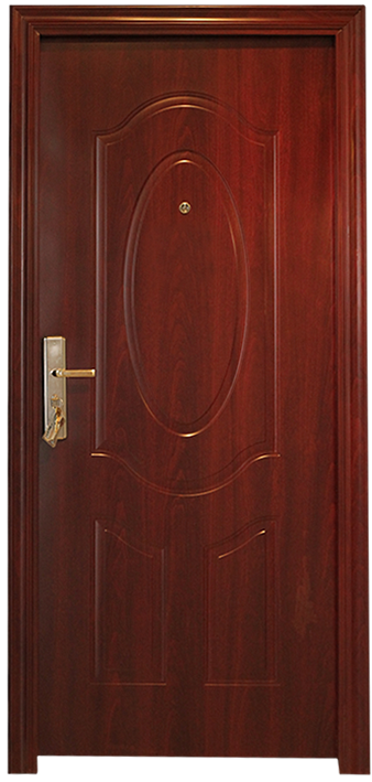 PORTE MET OUVERTURE DROITE EXT MARRON 2050X960mm JC-S6032  U986170