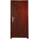 PORTE MET OUVERTURE DROITE EXT MARRON 2050X960mm JC-S6032  U986170