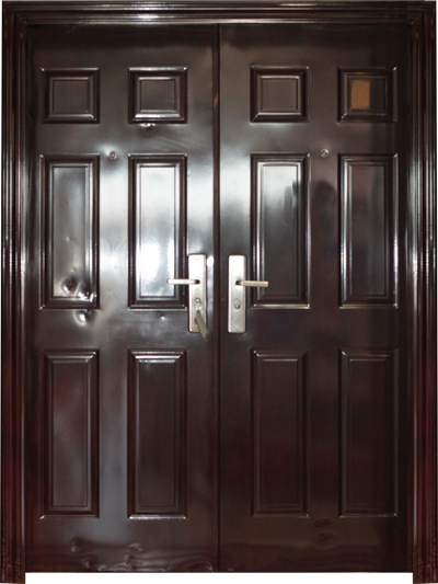 PORTE MET OUVERTURE GAUCHE INT MARRON 2050X1500mm JC-S6019 U986191