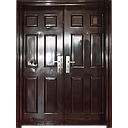 PORTE MET OUVERTURE GAUCHE INT MARRON 2050X1500mm JC-S6019 U986191
