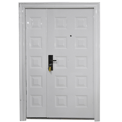 PORTE MET OUVERTURE DROITE INT BLANC 2050x1200x0.8 mm MD01102