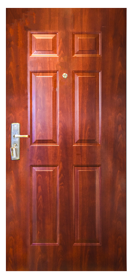 PORTE MET OUVERTURE DROITE INT MARRON 2050X960mm JC-S6019 U986164