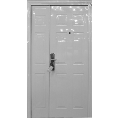 PORTE MET OUVERTURE DROITE EXT BLANC  2050X1200mm  JC-S6019 R BL U986138
