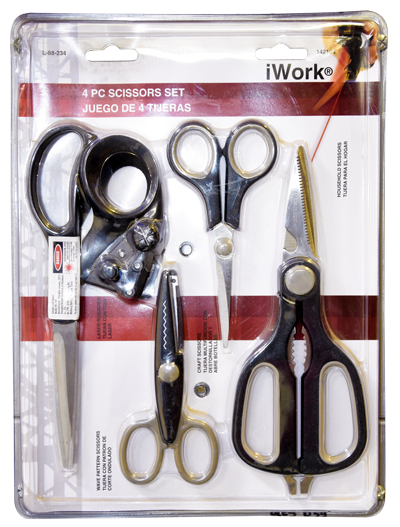 KIT 4 CISEAUX 142104 (L 88234) ESP