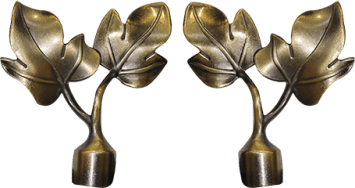 ACCESSOIRE POUR RIDEAU 16/19MM BRONZE 1030302007 PAIR