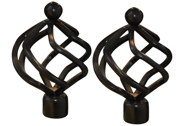 ACCESSOIRE POUR RIDEAU 16/19MM NOIRE 1030302033 PAIR