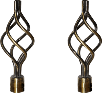 ACCESSOIRE POUR RIDEAU 16/19MM BRONZE 1030302039 PAIR