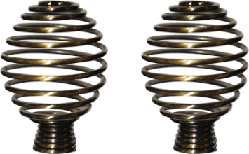 ACCESSOIRE POUR RIDEAU 16/19MM BRONZE 1030302047 PAIR (DSTK) (-40%)