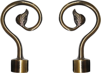 ACCESSOIRE POUR RIDEAU 16/19MM BRONZE 1030302051 PAIR