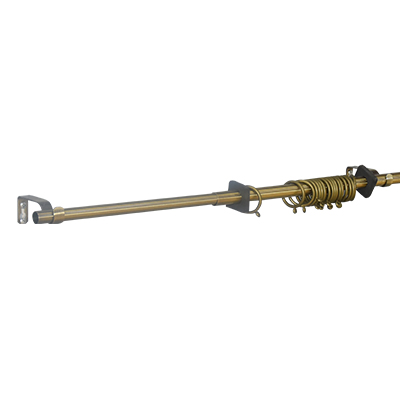 PORTE RIDEAU 16-19MM L 1.20m-2.10m BRONZE 1030301013